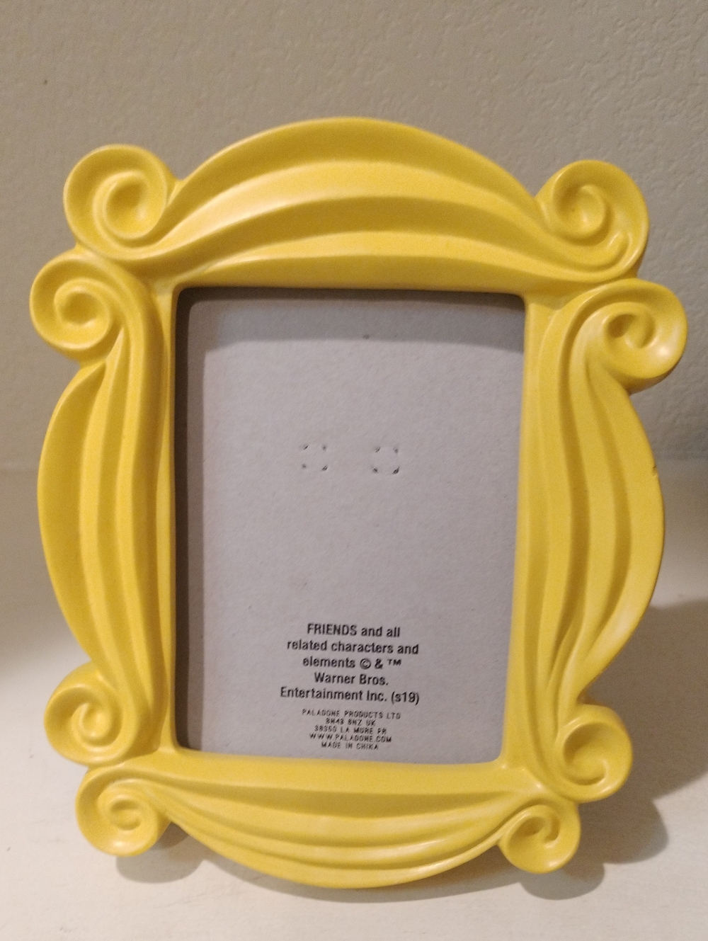 Friends Themed Yellow Swirl Decorative Picture Frame